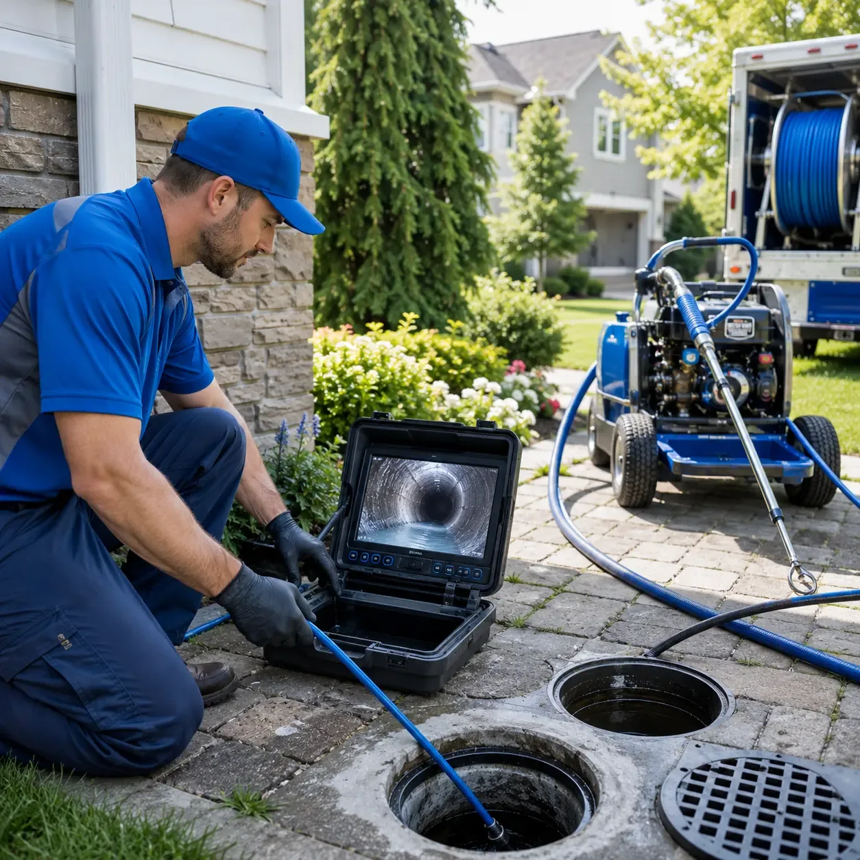 Outdoor drain cleaning professionals serving Edinburg, IL